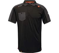 Regatta Tactical Threads Offensive Wicking Workwear Polo Shirt T-Shirts/Polos/Vests, Hombre, Black, XL