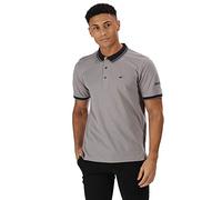 Regatta Talcott II Coolweave Poloshirt, Baumwoll-piqué, 3 Knöpfe, Hochgeschnitten Camisetas/Polos/Chalecos, Hombre, Gris De La Roca, M
