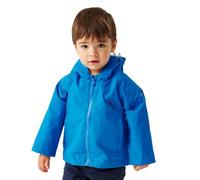 Regatta Unisex Kids Animal Durable Water Repellent Jacket, Chaqueta impermeable Unisex Niños, Bubbles the Shark(Hawaiian Blue),