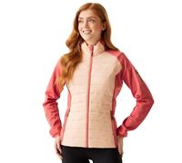 Regatta Womens Clumber V Hybrid Full Zip Hooded Coat Chaqueta híbrida, Melocotón/Rojo, 44 para Mujer