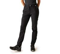 Regatta Women's Mountain Zip Off Walking Trousers, Pantalones Mujer, Black,