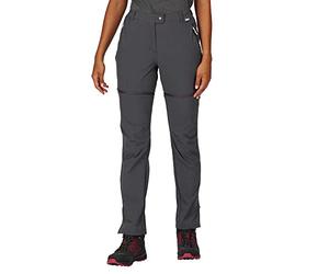 Regatta Women's Mountain Zip Off Walking Trousers, Pantalones Mujer, Seal Grey,