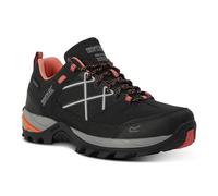 Regatta Women's Samaris III Low Walking Shoes, Zapatos para Senderismo Mujer, Black Satsuma, 40 EU