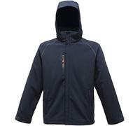 Regatta X-Pro - Chaqueta Softshell con capucha con forro repelente para hombre, azul (azul marino), talla L (talla del fabricante: L)