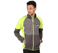 Regatta Yare II - Chaqueta Softshell, Tejido Elástico Extol De Punto Cálido Reforzado Soft Shell, Hombre, Magnet/Electric Lime, XXL
