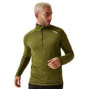 Regatta Yonder II - Sudadera de forro polar con media cremallera para hombre, Verde nefrita, S