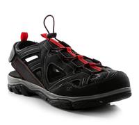 Regatta - Zapatillas de Senderismo Westshore III Correa de Espalda, Ajustable para Hombre (44 EU) (Negro, Rojo Real)
