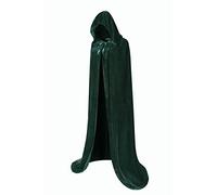 Regenboog Capa de terciopelo para niños, capa verde para niños, capa de disfraz para niños, capa de disfraz de Halloween, Navidad, renacentista, bruja, mago, Mardi Gras, talla S, 23.6 pulgadas