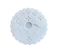 Regency Wraps Envolturas de tela para tallos de cristal, paquete de 125 elegantes pero absorbentes y desechables, se adaptan a bases de hasta 3.25 pulgadas, color blanco