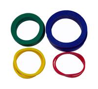 Regency Wraps Evendough Bands Anillos de rodillo para amasar masa hasta un espesor preciso para pizza, pasteles, pasteles, pasta, juego de 4 tama