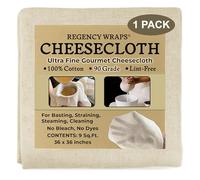 Regency Wraps Paño de queso 100% algodón de grado chef, 1 unidad