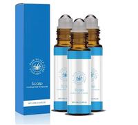 Regenerador capilar, suero para el crecimiento del cabello para la caída y el debilitamiento del cabello, aceite roll-on refrescante para el cuero cabelludo, no graso, ligero (3pcs)