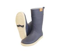 Regenliebe Botas de lluvia para mujer Rainy Day azul oscuro/crema Botas de goma media altura, Dark Blue Cream, 43 EU Estrecho