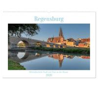 Regensburg Mittelalterliche Stadt mit Flair an der Donau (Wandkalender 2026 DIN A2 quer), CALVENDO Monatskalender: Städtetrip in eine wunderschöne Altstadt