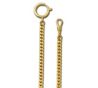 Regent 5mm Taschenuhren-Kette P-44 Entrelazado Plano Dorado URP044