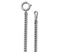 Regent 5mm Taschenuhren-Kette P-45 Entrelazado Plano Plata URP045