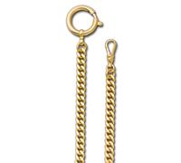 Regent 6mm Taschenuhren-Kette P-42 Entrelazado Plano Dorado URP042