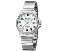 Regent Hombre Reloj Analógico Pulsera Acero Inoxidable Plata URF1433