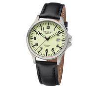 Regent Hombre Reloj Analógico Pulsera de Cuero Negro UR1092569