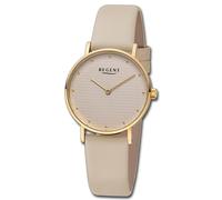 Regent Mujer Reloj Analógico Pulsera de Cuero Marrón Claro UR2152580