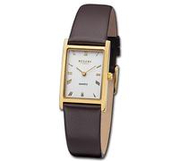 Regent Mujer Reloj Analógico Pulsera de Cuero Marrón Oscuro URF1302