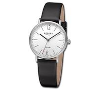 Regent Mujer Reloj Analógico Pulsera de Cuero Negro URF1318