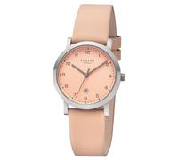 Regent Mujer Reloj Analógico Pulsera de Cuero Rosa Claro UR2092528
