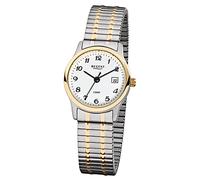 Regent Mujer Reloj de Pulsera Oro Plata Análogo F-887 Stahl-Armband URF887