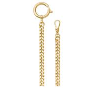 REGENT Reloj de bolsillo con cadena para reloj de bolsillo con mosquetón y anillo de resorte en diferentes variantes, P-42-oro 6mm, Clásico