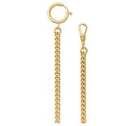 REGENT Reloj de bolsillo con cadena para reloj de bolsillo con mosquetón y anillo de resorte en diferentes variantes, P-46-oro 5mm, Vestido