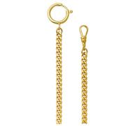 REGENT Reloj de bolsillo con cadena para reloj de bolsillo con mosquetón y anillo de resorte en diferentes variantes, P-44-oro 5mm, Clásico