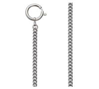 REGENT Reloj de bolsillo con cadena para reloj de bolsillo con mosquetón y anillo de resorte en diferentes variantes, Ps-05-gris 5mm, Clásico