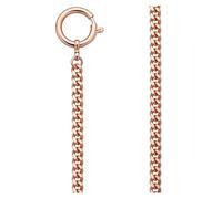 REGENT Reloj de bolsillo con cadena para reloj de bolsillo con mosquetón y anillo de resorte en diferentes variantes, Ps-03 - oro rosa 6 mm, Clásico