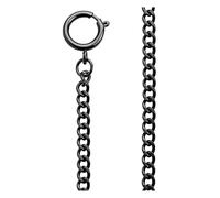 REGENT Reloj de bolsillo con cadena para reloj de bolsillo con mosquetón y anillo de resorte en diferentes variantes, P-625-negro, Clásico