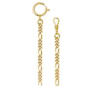 REGENT Reloj de bolsillo con cadena para reloj de bolsillo con mosquetón y anillo de resorte en diferentes variantes, P-48-oro 5mm, Clásico