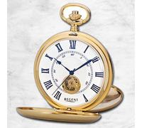 Regent Reloj de los Hombres Pulsera Cuerda Manual Mecánico Bolsillo URP708