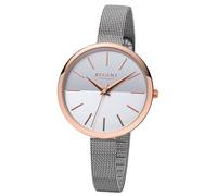 Regent Reloj De Mujer F-1170 De Metal Cuarzo Con Pulsera De Metal Plata URF1170