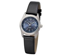 Regent Reloj de Mujer F-1214 Cuero Cuarzo Reloj Titan-Uhr Negro URF1214