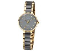 Regent Reloj De Pulsera Analógico Con Pulsera De Cerámica Dorado Negro URF1465