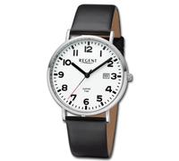 Regent Reloj De Pulsera Analógico Para Hombres Con Correa De Cuero Negra URBA796