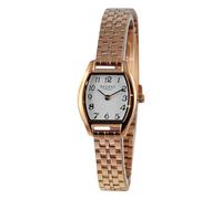 REGENT Reloj de pulsera analógico para mujer, correa de metal, oro rosa, UR2211598, oro rosa-blanco