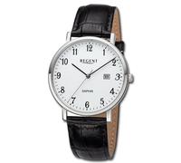 Regent Reloj De Pulsera Para Hombre Analógico Con Correa De Cuero Negra URF1423
