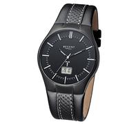 Regent Reloj de Pulsera para Hombre Negro Analógico-digital FR-216 Piel URFR216