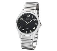 Regent Reloj para Hombre 1242428 Metal Cuarzo Pulsera Elástica Plata UR1242428