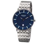 Regent Reloj para Hombre F-1176 Metal Cuarzo Pulsera Titan-Uhr Plata URF1176
