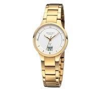 REGENT Reloj Pulsera Analógico Digital para Mujer URFR289 con Correa de Metal Dorado, Oro y Plata