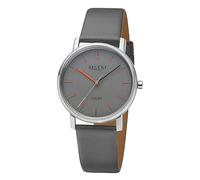 REGENT Reloj Pulsera Solar para Mujer, Acero Inoxidable, 35 mm, F-1553, Plateado, Clásico