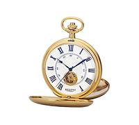 REGENT Savonnette - Reloj de Bolsillo para Hombre (53 mm, Cuerda Manual mecánica, números Romanos en Diferentes Variantes)