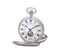REGENT Savonnette - Reloj de Bolsillo para Hombre (53 mm, Cuerda Manual mecánica, números Romanos en Diferentes Variantes)