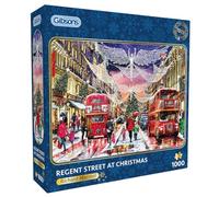 Regent Street - Rompecabezas de 1000 piezas | Navidad de Londres, rompecabezas sostenible para adultos | Gran regalo para adultos | Gibsons Games B Corp